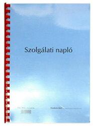  Nyomtatvány szolgálati napló/őrnapló A/4 (22934) - robbitairodaszer
