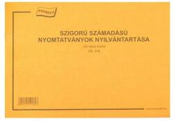  Nyomtatvány szigorú számadású nyilvántartó füzet A/4 25 lapos fekvő (62949) - robbitairodaszer