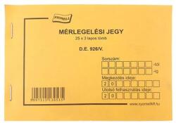  Nyomtatvány mérlegelési jegy 25x3 A/6 (23061)