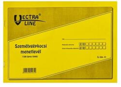 Vectraline Nyomtatvány személygépkocsi menetlevél VECTRALINE A/4 fekvő 100 lapos (DGJ-31) - robbitairodaszer