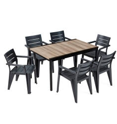 Keter Amari 6+1 kerti bútor garnitúra szett kőris-grafit 260567_246188_6