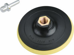 Extol Gumitányér sarokcsiszolóhoz és fúrógéphez 115 mm, tépőzáras, M14 + 8 mm csap (108531) - profimax