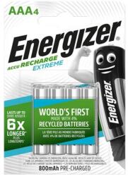 Energizer Tölthető elem, AAA mikro, 4x800 mAh, előtöltött, ENERGIZER "Extreme (EAKU11) - fiorex