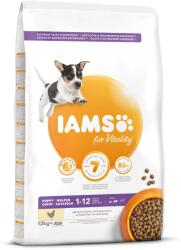 Iams Dog Puppy Small & Medium Chicken 12kg eledel