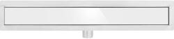 TOYA Dus de scurgere 900 mm Alb cu sticla incastrata inox (75384)