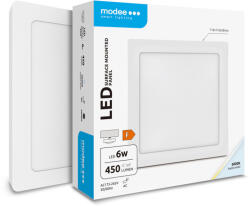Modee Lighting LED Panel Négyzet - Felszerelhető 6W 6000K (450 lumen) A-series (ML-LPS6000K6WA)