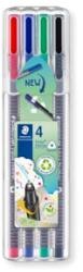 STAEDTLER Tűfilc készlet, 0, 3 mm, 'Triplus 334', 4 különböző szín (TS334SB4) (TS334SB4)