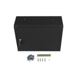 Lanberg rack szekrény 19' fali 4U+3U/540x200 alacsony profil, fekete összeszerelve (WAF1-5203-04-00B) (WAF1-5203-04-00B)