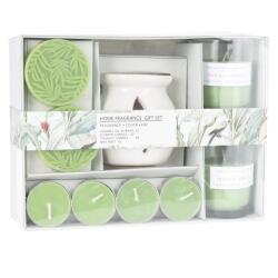 Aroma Di Rogito illatos szett, kerámia/viasz, 21.5x16x7 cm, trópusi smoothy (KO-CC5061530T)