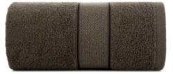 Eurofirany Pamut kéztörlő jacquard élekkel, arany szálakkal átszőve LIANA Eurofirany 50 x 90 cm sötétbarna (STYLE_HS427805)