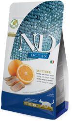 N&D Ocean 3x1, 5kg N&D Ocean Adult Sterilised hering & narancs száraz macskatáp
