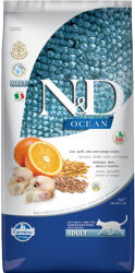 N&D Ocean Cat 2x5kg N&D Ocean Adult egészséges gabona tőkehal & narancs száraz macskatáp