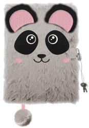 St. Majewski Macis szőrmés kulcsos napló - A/5 - 96 lapos - Panda