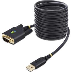 StarTech StarTech. com 1P10FFC-USB-SERIAL soros kábel Fekete 3 M USB A típus DB-9 (1P10FFC-USB-SERIAL)