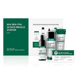 Some By Mi csomag, akne kezelésére, Szappan 30 g, Tonizáló oldat 30 ml, Szérum 10 ml, Krém 20 gr