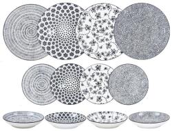 Ibili Armonia étkészlet, porcelán, 12 db, fekete (IB-691701N)