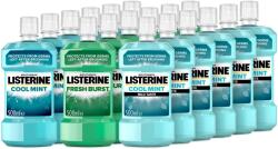 LISTERINE 6 × Cool Mint 500 ml + 6 × Fresh Burst 500 ml + 6 × Cool Mint Mild Taste 500 ml