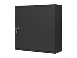 Lanberg 19' fali rack szekrény 6U+3U/540X200, alacsony profilú, összeszerelt, fekete (WAF1-5203-06-00B) (WAF1-5203-06-00B)