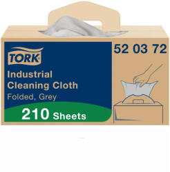 Tork ipari tisztítókendő - szürke, 41, 5x35, 5cm, 210 lap (520372)