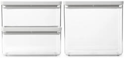 Brabantia 3db-os tárolóedény készlet - világosszürke 2x1, 5L + 3, 5L (230806)