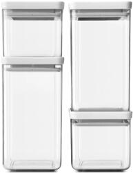 Brabantia 4db-os tárolóedény készlet - világosszürke 2x1, 6L + 2x0, 7L (122569)