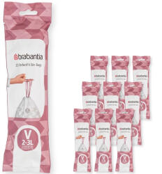 Brabantia PerfectFit Multipack szemeteszsák V méret - 2-3L, 200db/csg (137686)