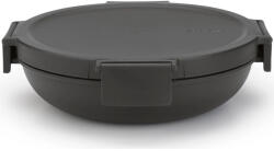 Brabantia Make & Take kerek ételhordozó doboz - sötétszürke 1L (206009)