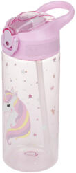 Baagl Tritan kulacs szívószállal - Rainbow Unicorn, 500 ml