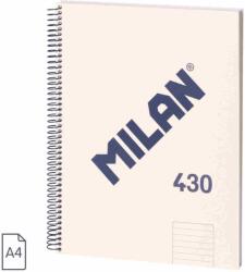 MILAN A4-es gyűrűs, bézs színű, vonalas papírral (MI57142E80BG)