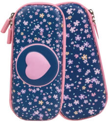 S-Cool Penar neechipat tip etui 3D S-COOL SC3024, 1 fermoar, Motiv pink heart (SC3024) Penar
