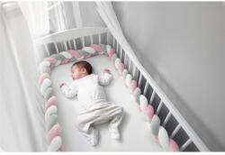 Ricokids Oldalvédő kiságyhoz, fonott, 2m, Ricokids 722003 - Rózsaszín