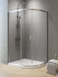 NEW TRENDY New Varia cabină de duș 120x85 cm semicircular crom luciu/sticlă transparentă K-0509 (K0509)