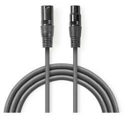 Nedis COTG15012GY150 DMX adapter kábel, XLR 3 tűs apa | XLR 3 tűs anya | Nikkelezett | 15, 0 m | kerek | PVC | Sötétszür (COTG15012GY150)