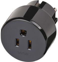 NEDIS SUA, adaptor de convertor pentru priză japoneză/ungară, negru, Brennenstuhl 1508520 (BN-1508520)