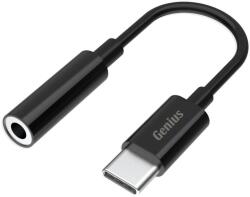 Genius ACC-C100 3, 5mm audio jack to USB-C Black 32590012400 (32590012400)