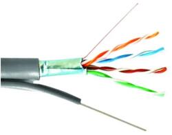 Well Cablu de Retea F / UTP Well, Cat 5e cu Sufa, 8 Fire din Cupru 0.50mm, 305m (FTPMES5E-CU-305-WL)