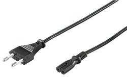 Goobay Cablu Alimentare Euro Tata - 2 Pini Mama, 1.5m, Negru, Goobay (CABLE-704-1.5-GBAY)