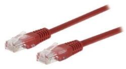 Valueline Cablu UTP Cat5e RJ45 (8P8C) Tata, RJ45 (8P8C) Tata, 3.00 m, Rosu, Valueline (VLCT85000R30)