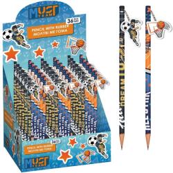 Luna Luna: Fiús grafitceruza mintás radírral, kétféle változatban 1db (000586493) - jatekshop