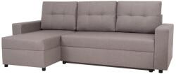 EMS Univerzális sarokkanapé SEVILLA, szürke, ággyá alakítható, tárolós BREDA MALMO NEW 16 (MT0058)