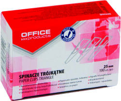 Office Products Кламери Office Products, триъгълни, 25mm, опаковка 100 (28174-А)