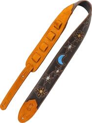 Levy's Sunbird Series Dark Brown Sun and Moon Gitárszíj (M4MN-DBR)