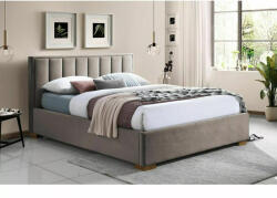 SIGNAL MEBLE Marani Velvet Tárolós Bársony Franciaágy Bézs