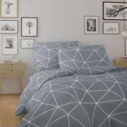 Kvalitex Lenjerie de pat din bumbac Kvalitex Nordic Grid gri, gri, 140 x 220 cm, 70 x 90 cm Lenjerie de pat
