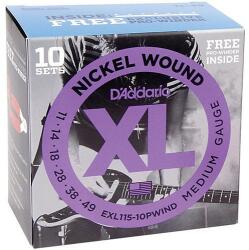 D'Addario EXL115-10P Elektromos gitárhúrok (EXL115-10P)