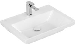 Villeroy & Boch Subway 3.0 mosdótál 65x47 cm négyszögletes beépíthető fehér fényes 4A7066R1 (4A7066R1)
