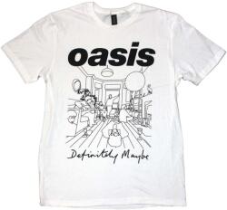 Oasis Definitely Maybe Line Drawing Rövid ujjú póló White M (OASTS30MW02)