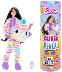 Mattel Papusa Barbie, Cutie Reveal, Zebra, 10 surprize, HRK39 Papusa Barbie