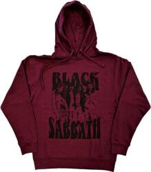 Black Sabbath Band and Logo Maroon Red M Pulóver (BSHD68MM02)