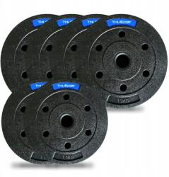 THUNDER Kompozit súlyzókészlet SET-B-14-75KG fekete Súlytárcsa